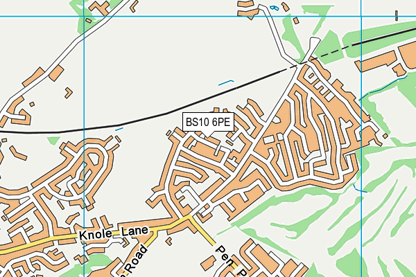 BS10 6PE map - OS VectorMap District (Ordnance Survey)