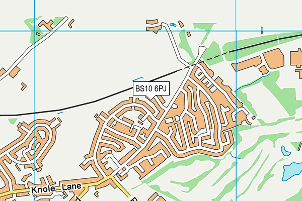 BS10 6PJ map - OS VectorMap District (Ordnance Survey)