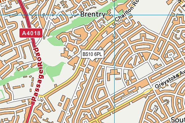 BS10 6PL map - OS VectorMap District (Ordnance Survey)