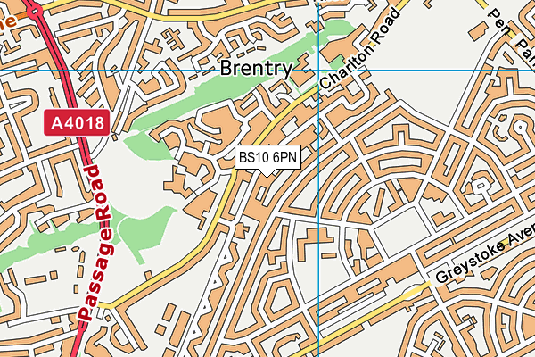 BS10 6PN map - OS VectorMap District (Ordnance Survey)