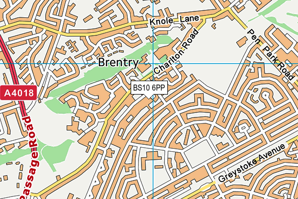 BS10 6PP map - OS VectorMap District (Ordnance Survey)