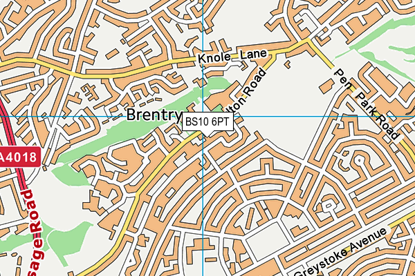 BS10 6PT map - OS VectorMap District (Ordnance Survey)