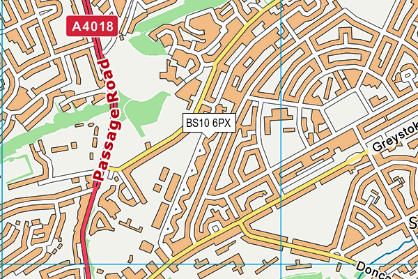 BS10 6PX map - OS VectorMap District (Ordnance Survey)