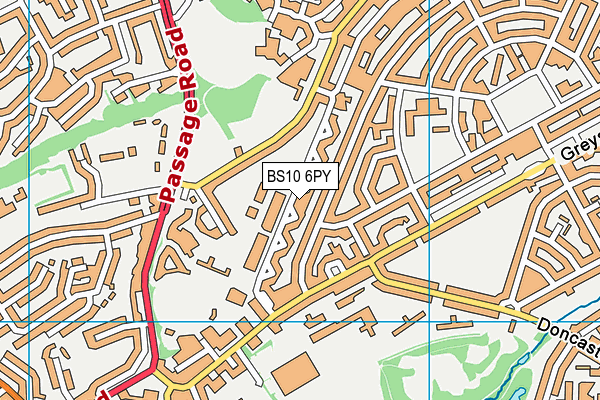 BS10 6PY map - OS VectorMap District (Ordnance Survey)