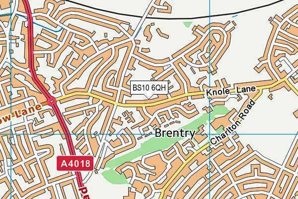 BS10 6QH map - OS VectorMap District (Ordnance Survey)