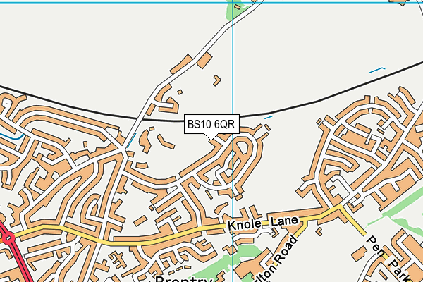 BS10 6QR map - OS VectorMap District (Ordnance Survey)