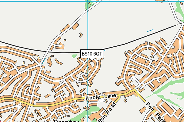 BS10 6QT map - OS VectorMap District (Ordnance Survey)