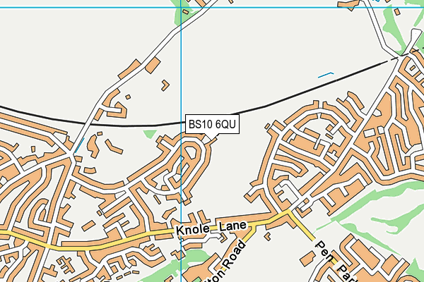 BS10 6QU map - OS VectorMap District (Ordnance Survey)