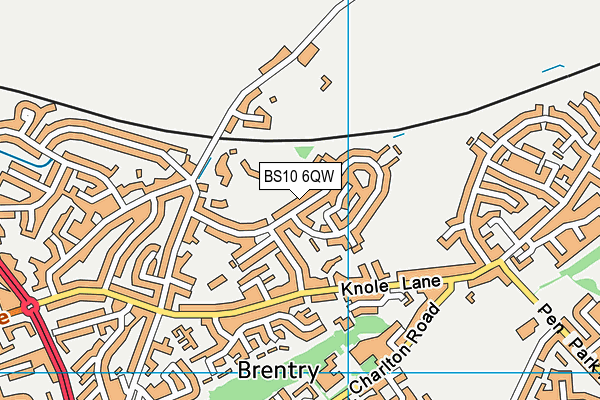 BS10 6QW map - OS VectorMap District (Ordnance Survey)