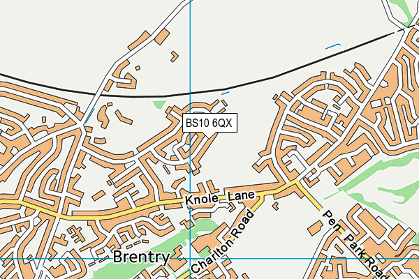 BS10 6QX map - OS VectorMap District (Ordnance Survey)