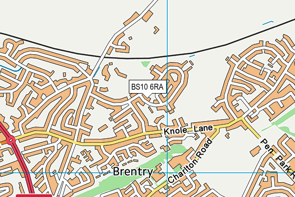 BS10 6RA map - OS VectorMap District (Ordnance Survey)