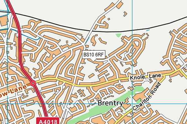 BS10 6RF map - OS VectorMap District (Ordnance Survey)