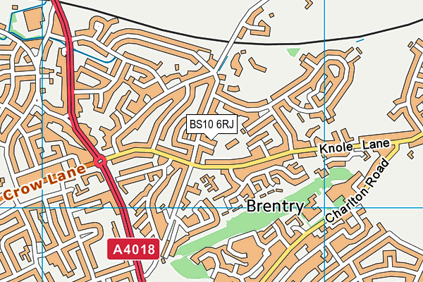 BS10 6RJ map - OS VectorMap District (Ordnance Survey)