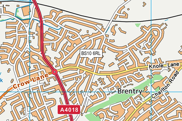 BS10 6RL map - OS VectorMap District (Ordnance Survey)