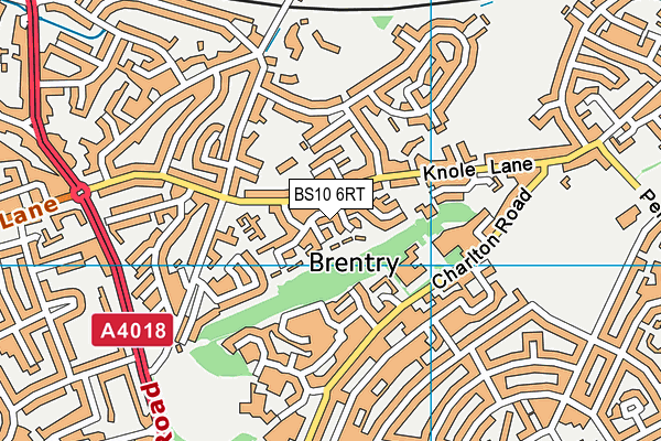 BS10 6RT map - OS VectorMap District (Ordnance Survey)
