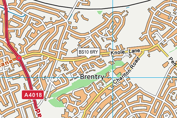 BS10 6RY map - OS VectorMap District (Ordnance Survey)