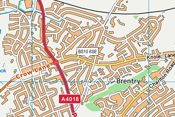 BS10 6SE map - OS VectorMap District (Ordnance Survey)