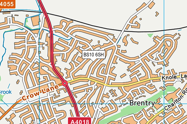 BS10 6SH map - OS VectorMap District (Ordnance Survey)