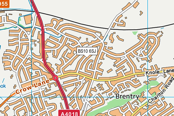 BS10 6SJ map - OS VectorMap District (Ordnance Survey)