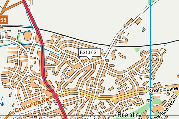 BS10 6SL map - OS VectorMap District (Ordnance Survey)