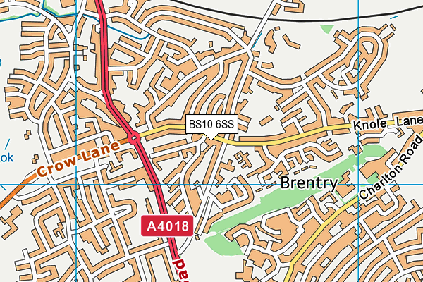 BS10 6SS map - OS VectorMap District (Ordnance Survey)