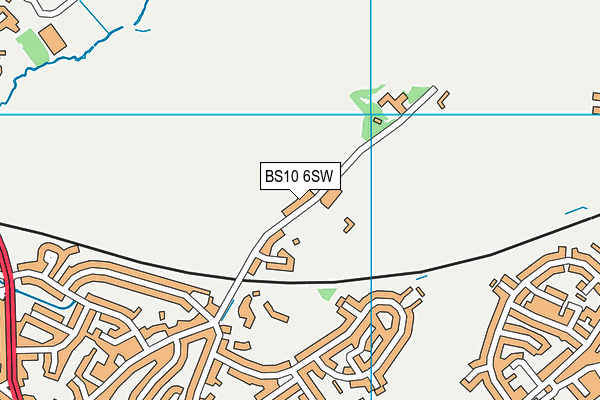 BS10 6SW map - OS VectorMap District (Ordnance Survey)