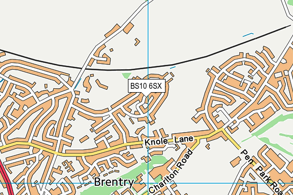 BS10 6SX map - OS VectorMap District (Ordnance Survey)