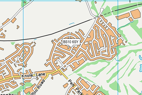 BS10 6SY map - OS VectorMap District (Ordnance Survey)