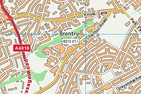 BS10 6TJ map - OS VectorMap District (Ordnance Survey)