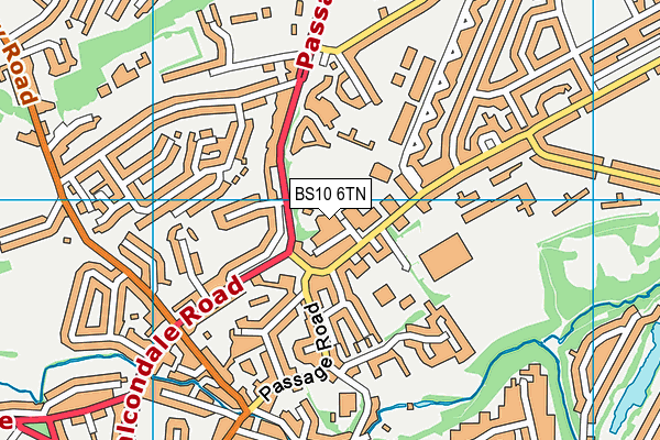 Bishopston Cricket Club map (BS10 6TN) - OS VectorMap District (Ordnance Survey)