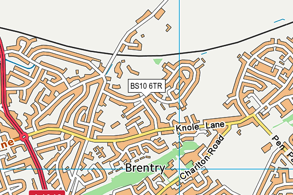 BS10 6TR map - OS VectorMap District (Ordnance Survey)