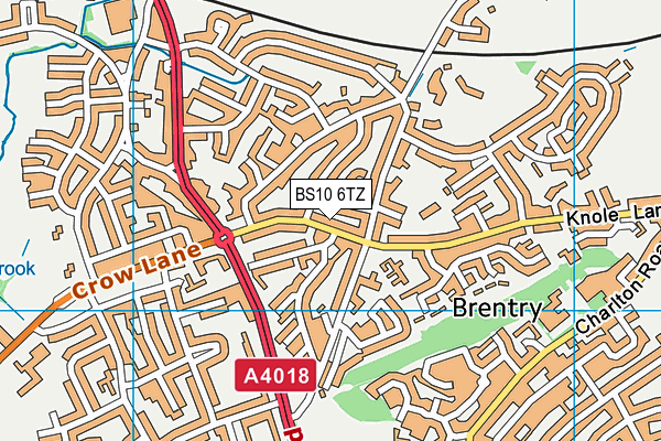 BS10 6TZ map - OS VectorMap District (Ordnance Survey)