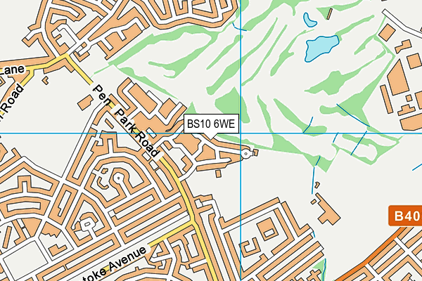 BS10 6WE map - OS VectorMap District (Ordnance Survey)