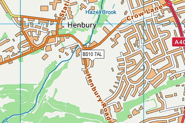 BS10 7AL map - OS VectorMap District (Ordnance Survey)