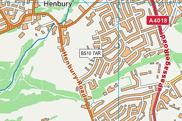 BS10 7AR map - OS VectorMap District (Ordnance Survey)