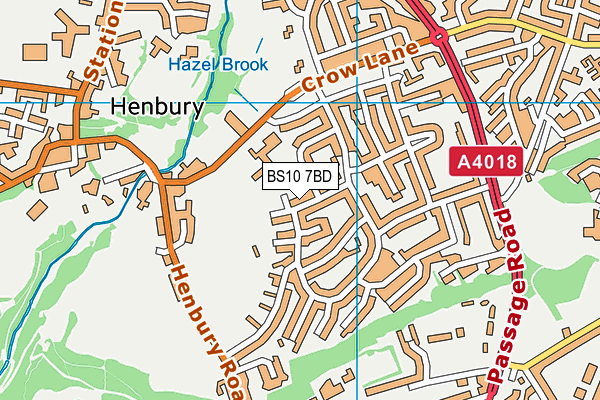 BS10 7BD map - OS VectorMap District (Ordnance Survey)