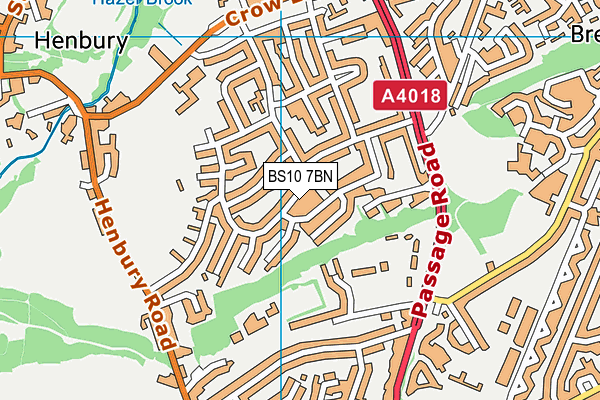 BS10 7BN map - OS VectorMap District (Ordnance Survey)