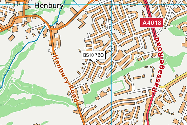 BS10 7BQ map - OS VectorMap District (Ordnance Survey)