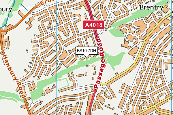 BS10 7DH map - OS VectorMap District (Ordnance Survey)