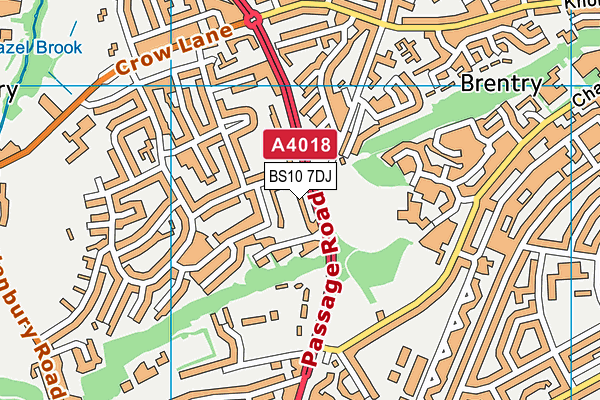 BS10 7DJ map - OS VectorMap District (Ordnance Survey)