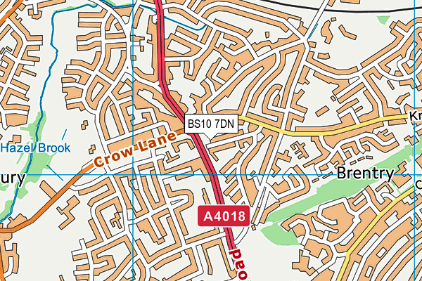 BS10 7DN map - OS VectorMap District (Ordnance Survey)