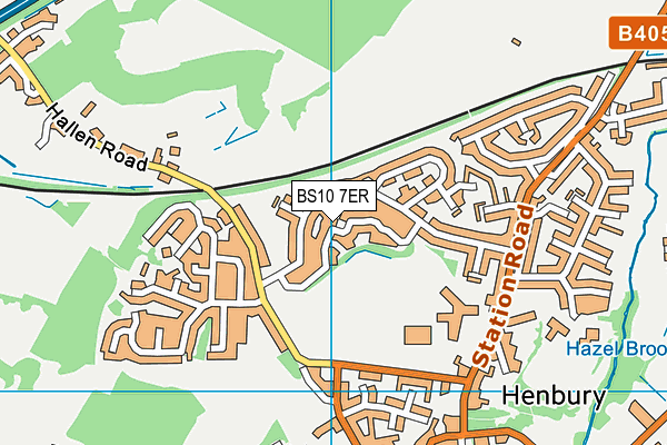 BS10 7ER map - OS VectorMap District (Ordnance Survey)