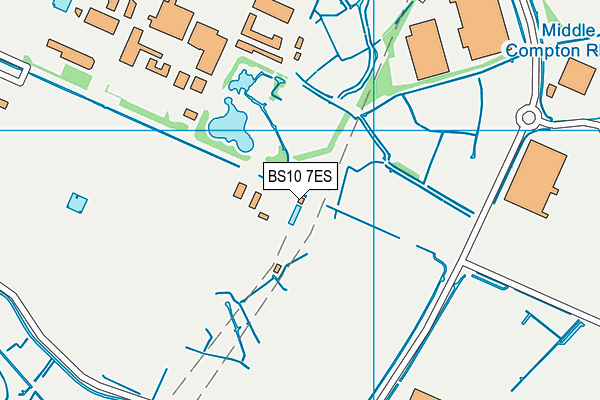 BS10 7ES map - OS VectorMap District (Ordnance Survey)