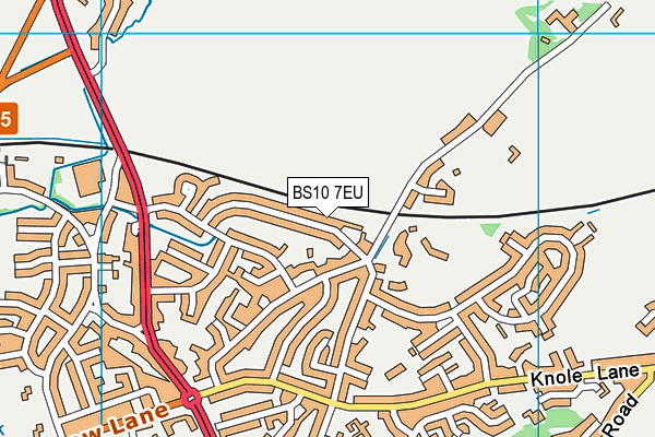 BS10 7EU map - OS VectorMap District (Ordnance Survey)