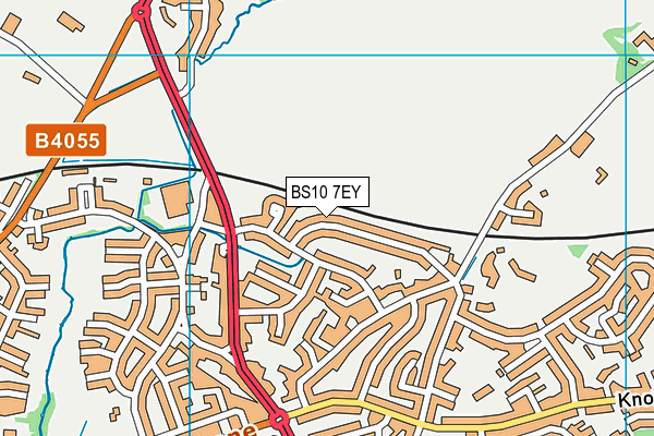 BS10 7EY map - OS VectorMap District (Ordnance Survey)