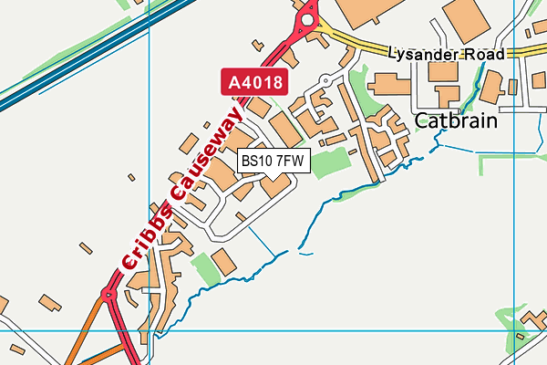 BS10 7FW map - OS VectorMap District (Ordnance Survey)