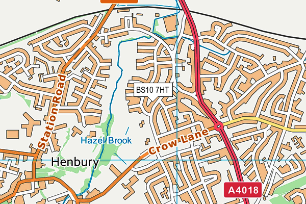 BS10 7HT map - OS VectorMap District (Ordnance Survey)