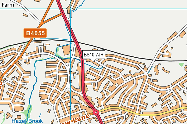 BS10 7JH map - OS VectorMap District (Ordnance Survey)