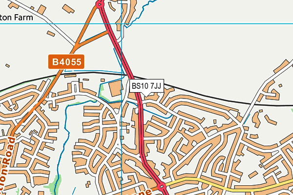 BS10 7JJ map - OS VectorMap District (Ordnance Survey)