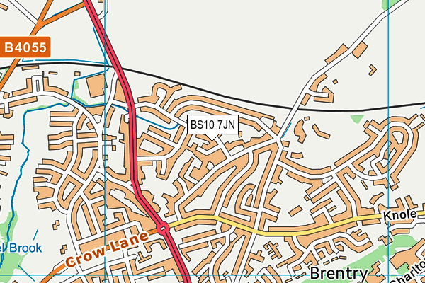BS10 7JN map - OS VectorMap District (Ordnance Survey)
